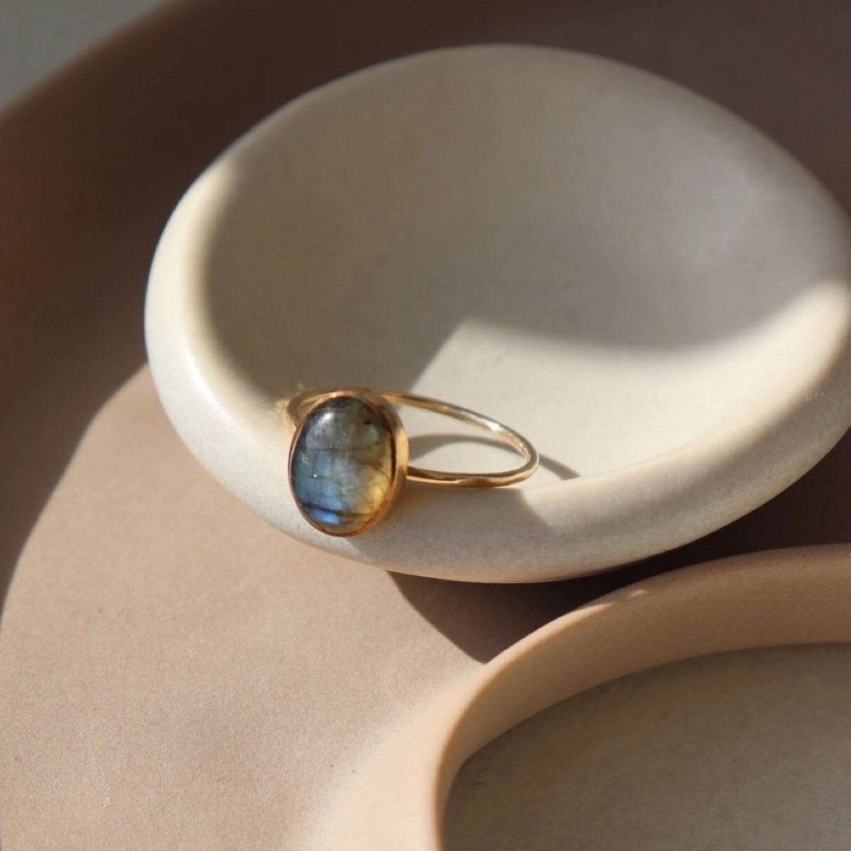 Labradorite ring