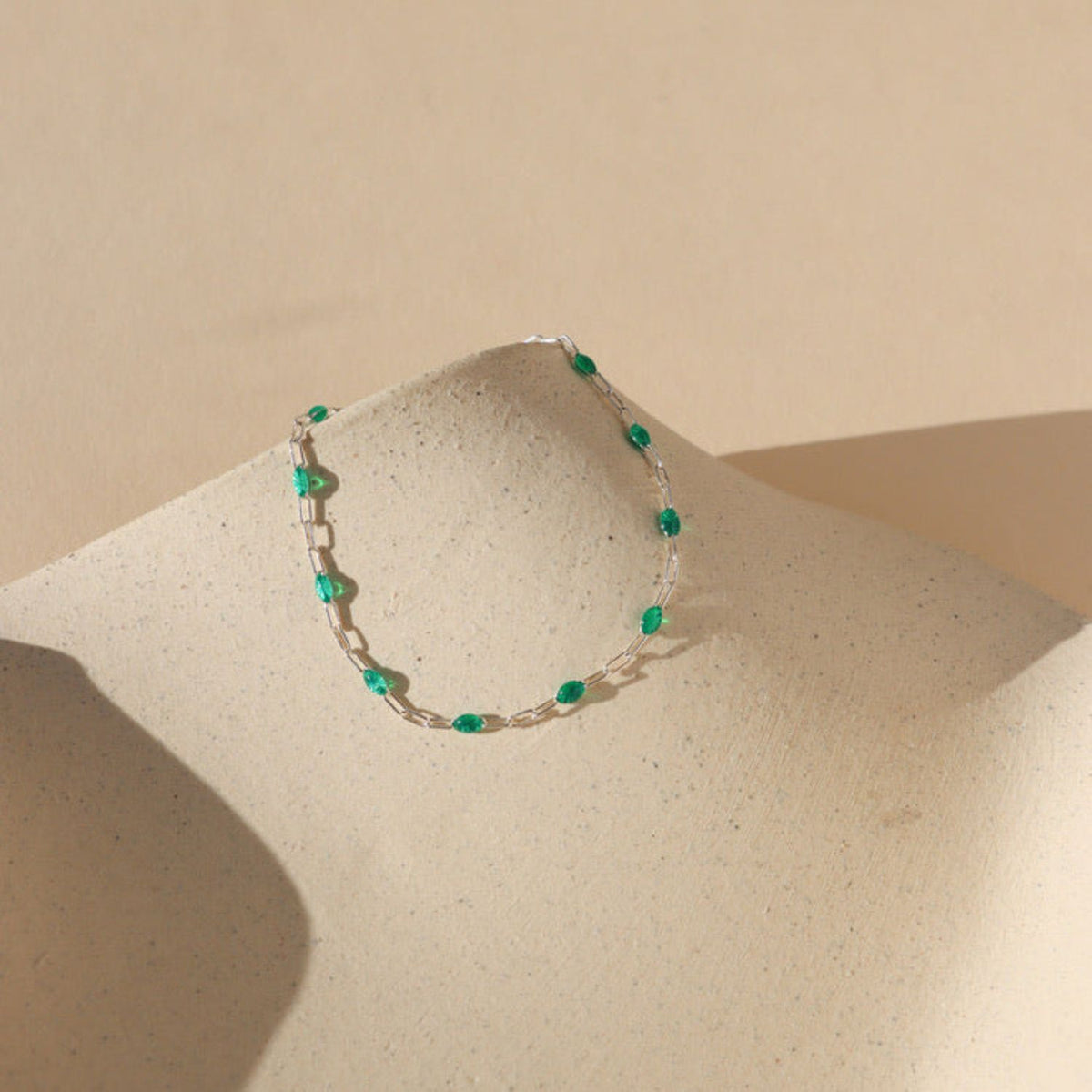 Emerald Gemlink Bracelet
