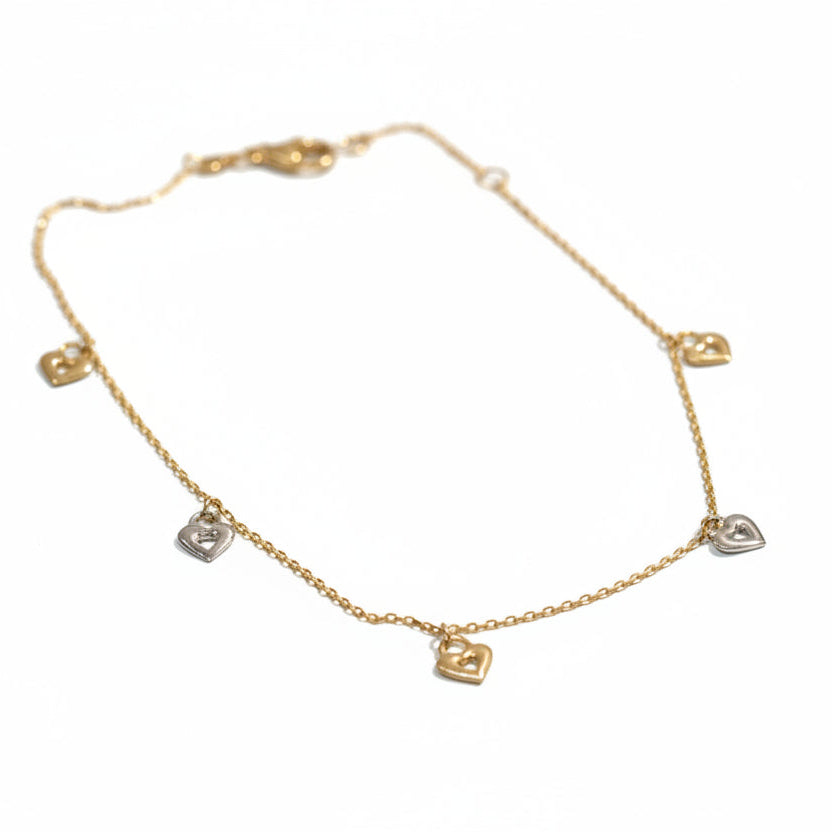 Heart anklet