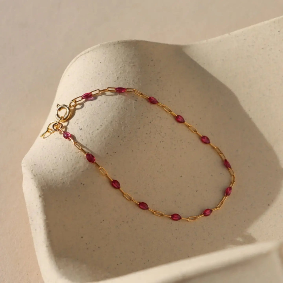 Ruby Gemlink Bracelet