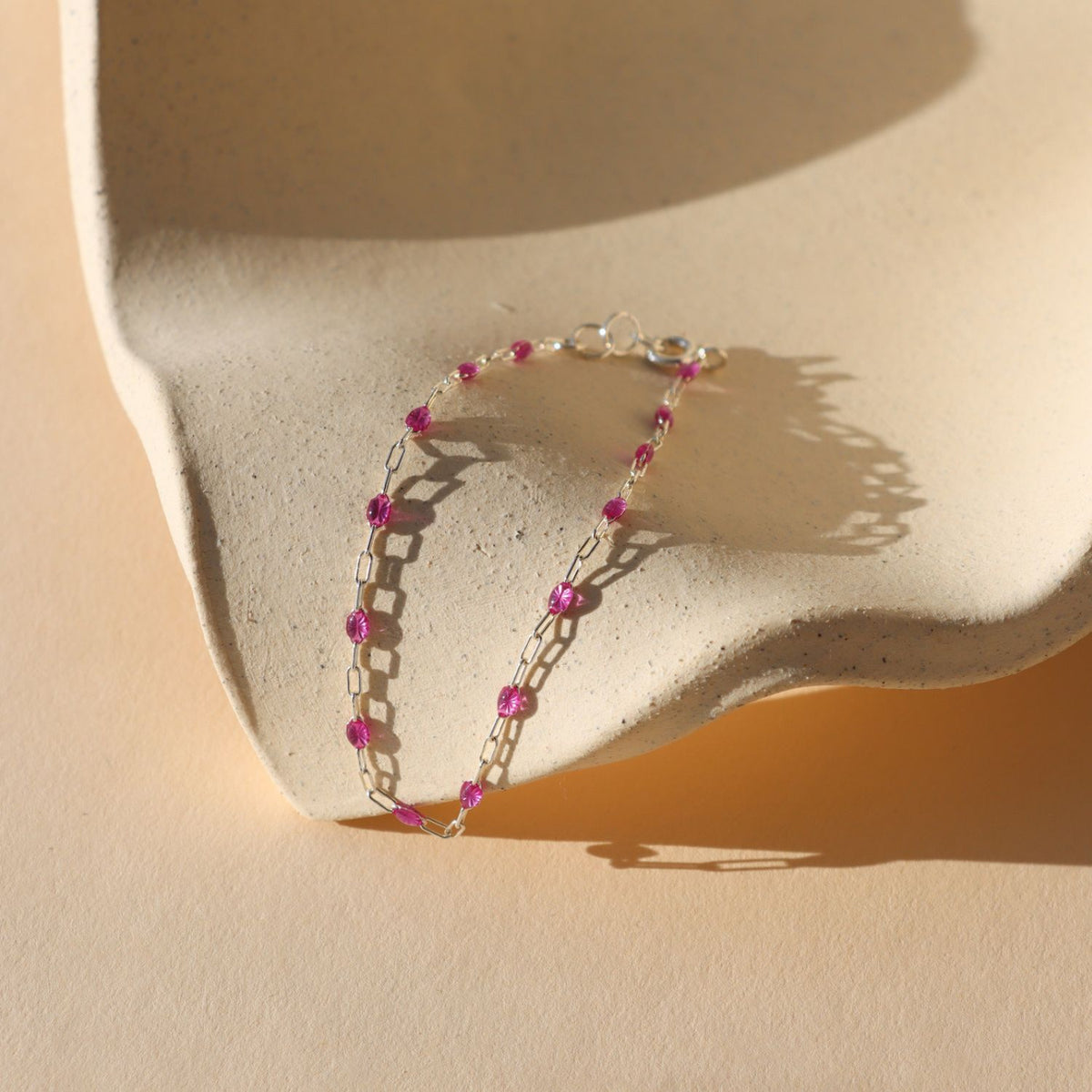 Ruby Gemlink Bracelet