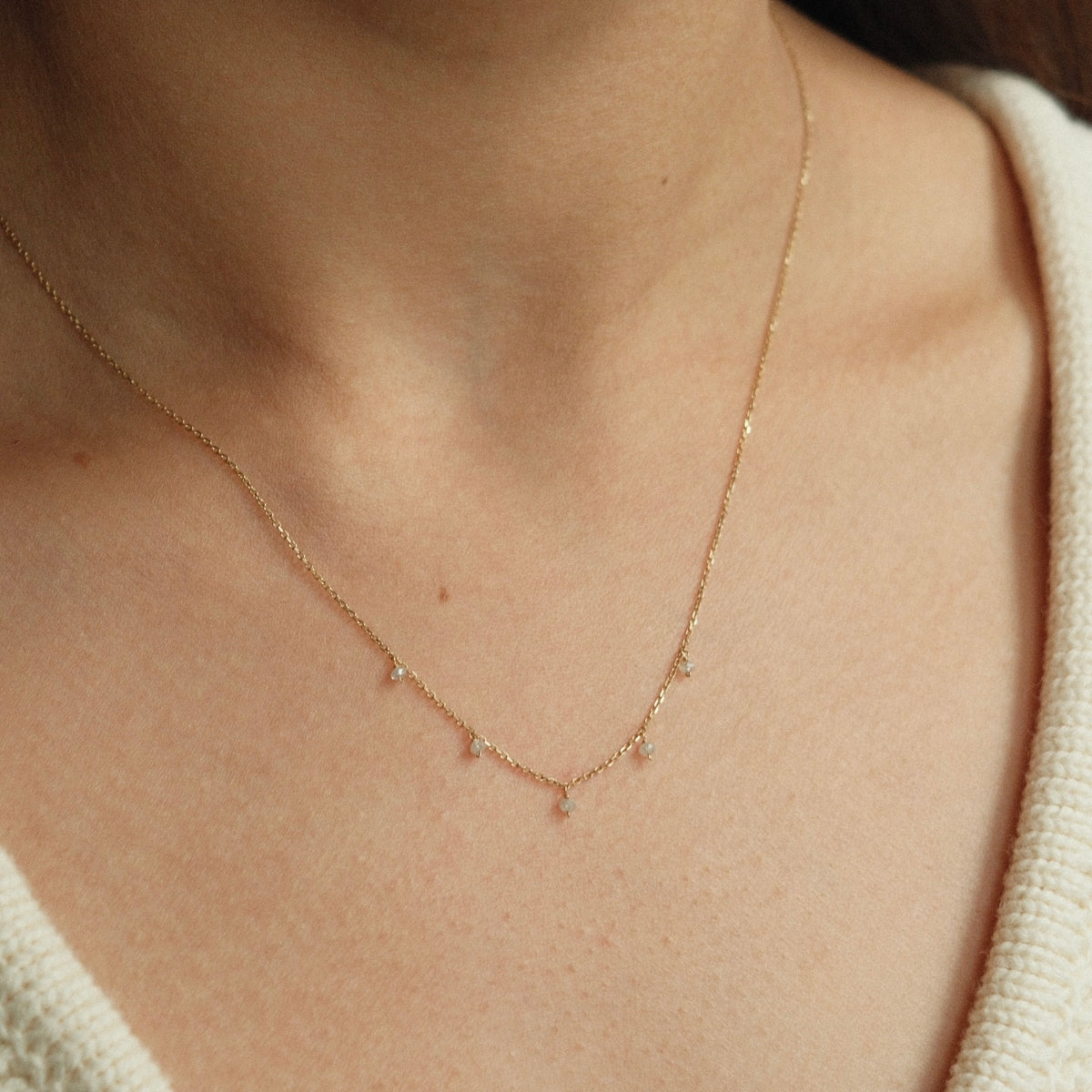 Diamond swing necklace