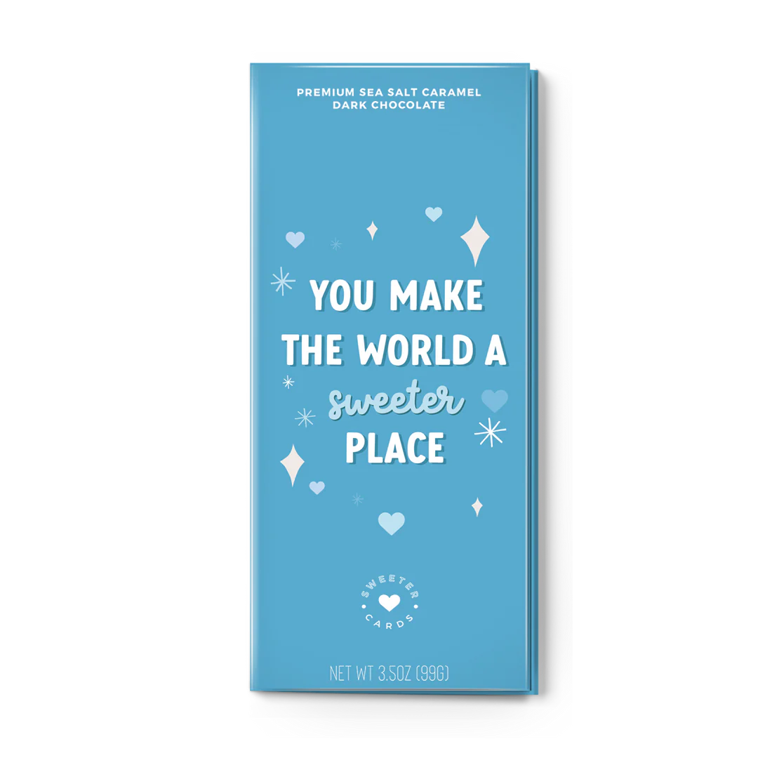 Chocolate card - You make the world sweeter