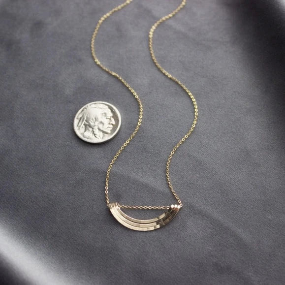 Simple rainbow necklace