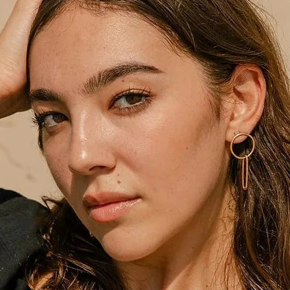 Mirror link earrings