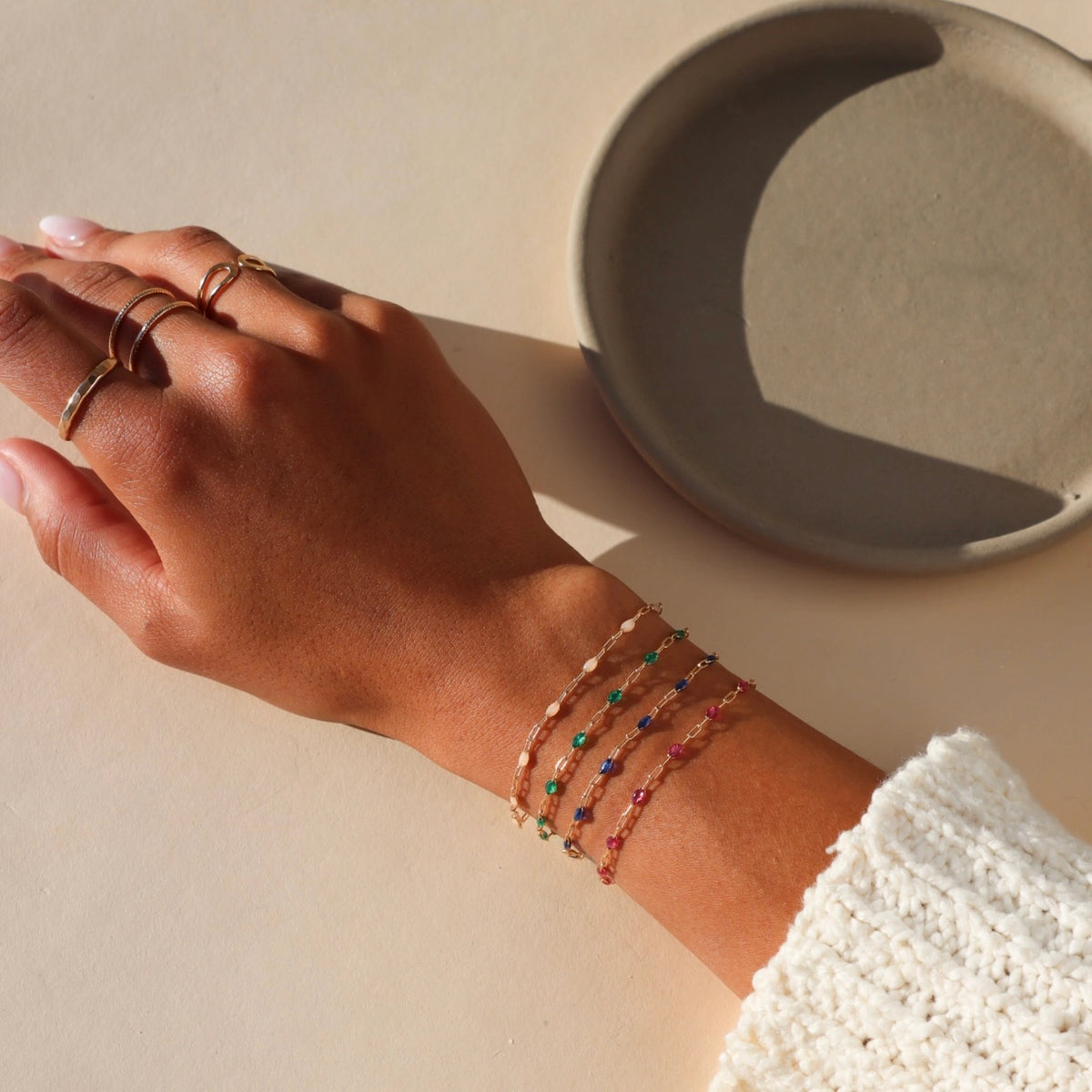 Ruby Gemlink Bracelet