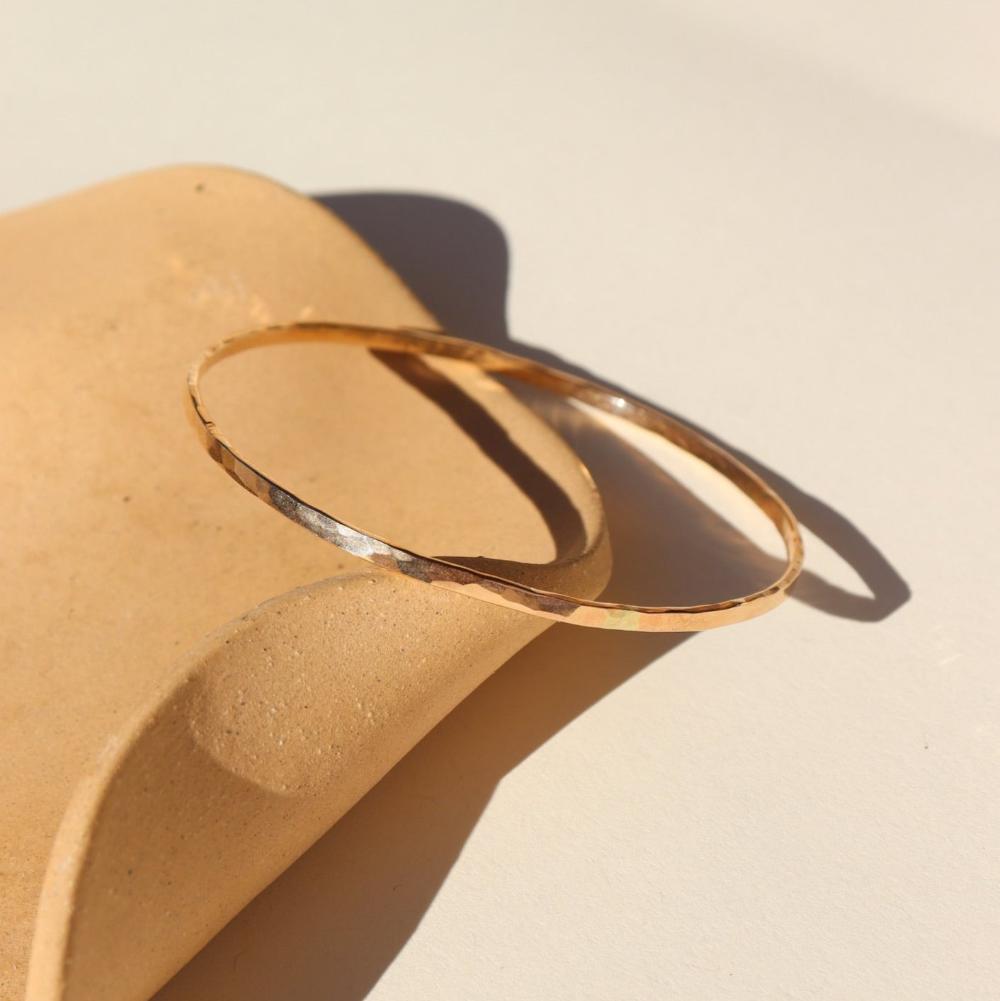 Hammered bangle