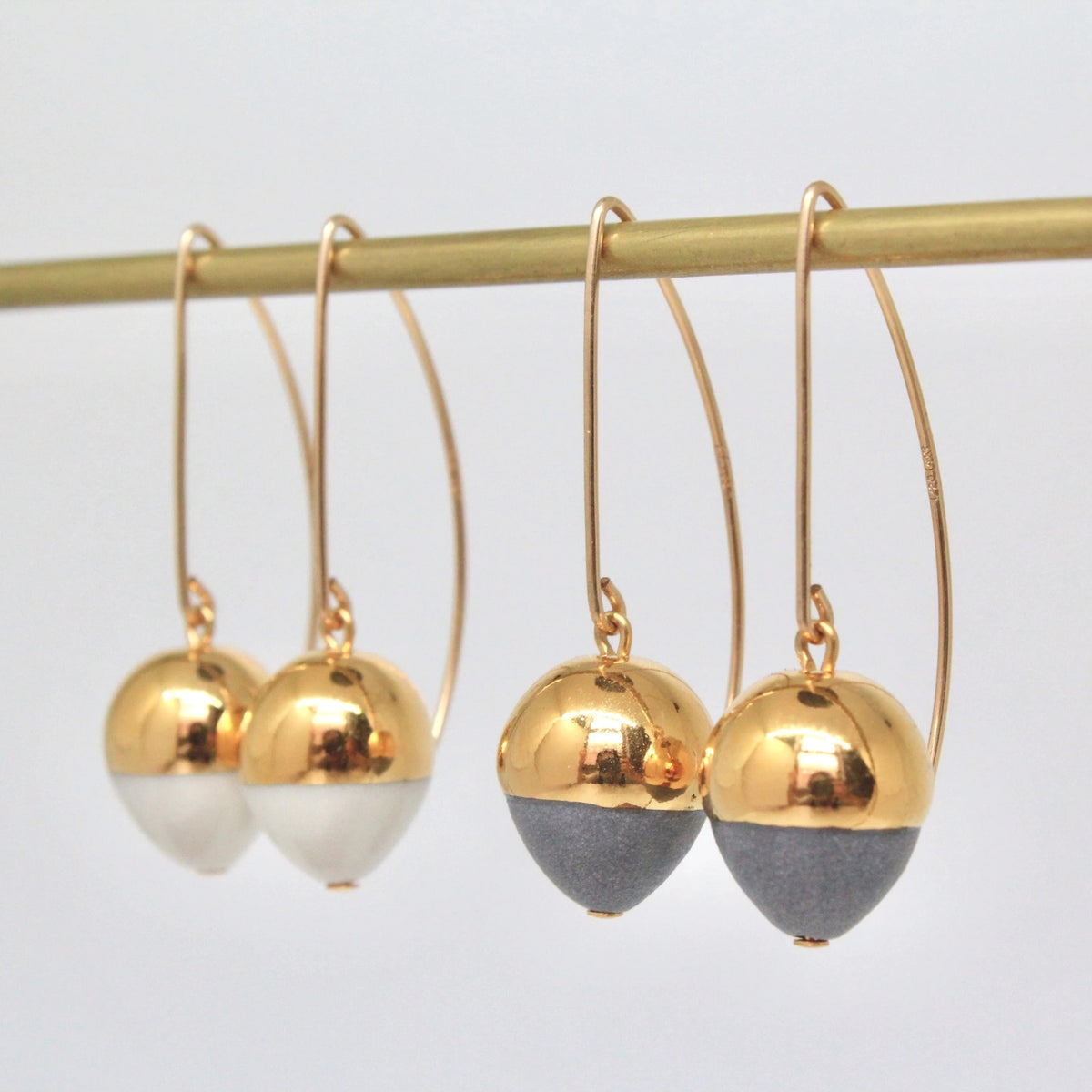 Gold dipped Acorn earrings