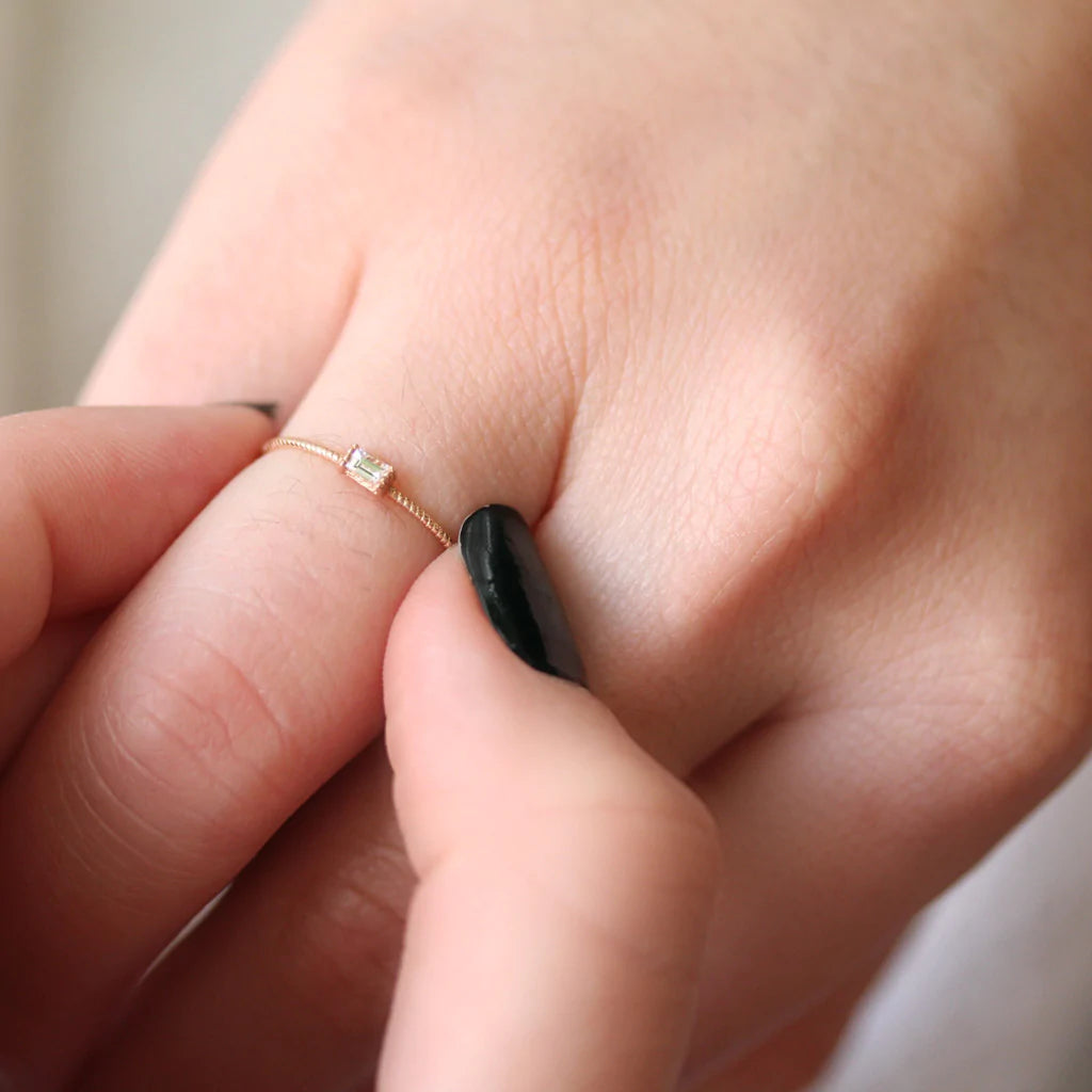 Single baguette ring deals