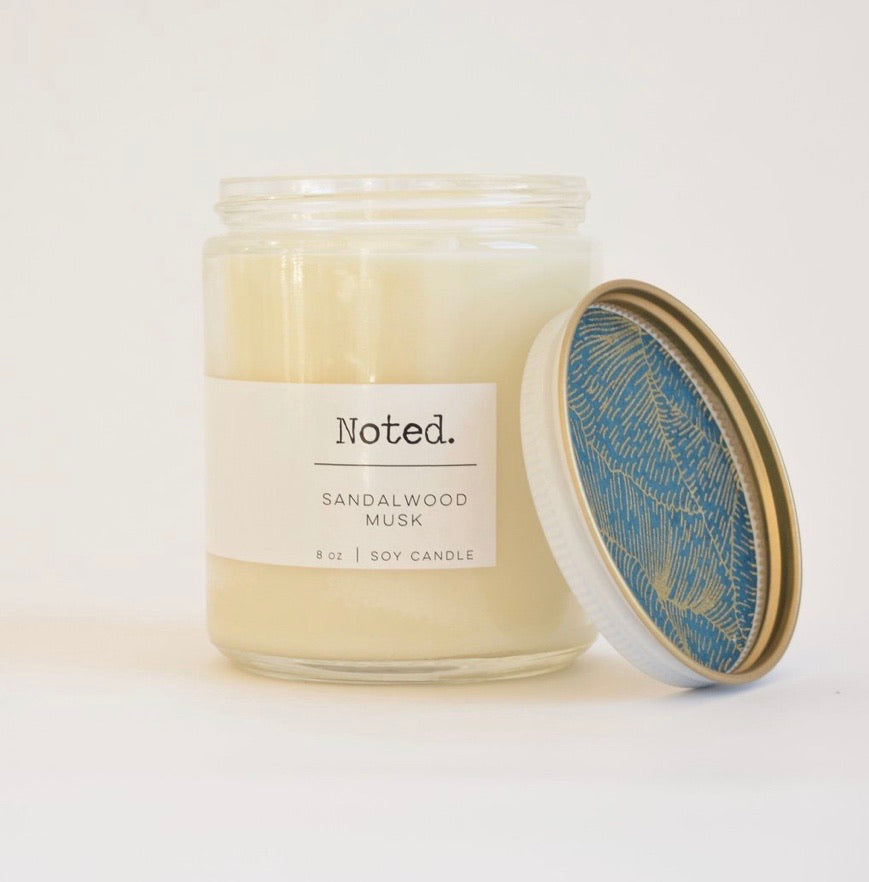 Noted candles 8oz