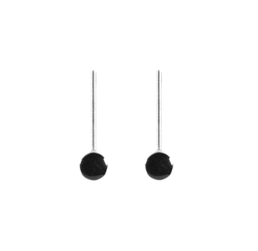 Onyx drop earrings